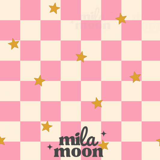 Wavy Leopard Checks + Stars