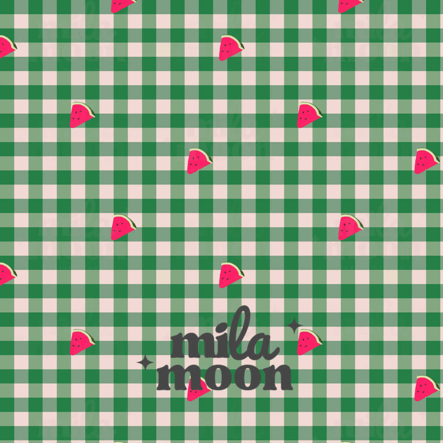 Fruit Gingham Watermelon