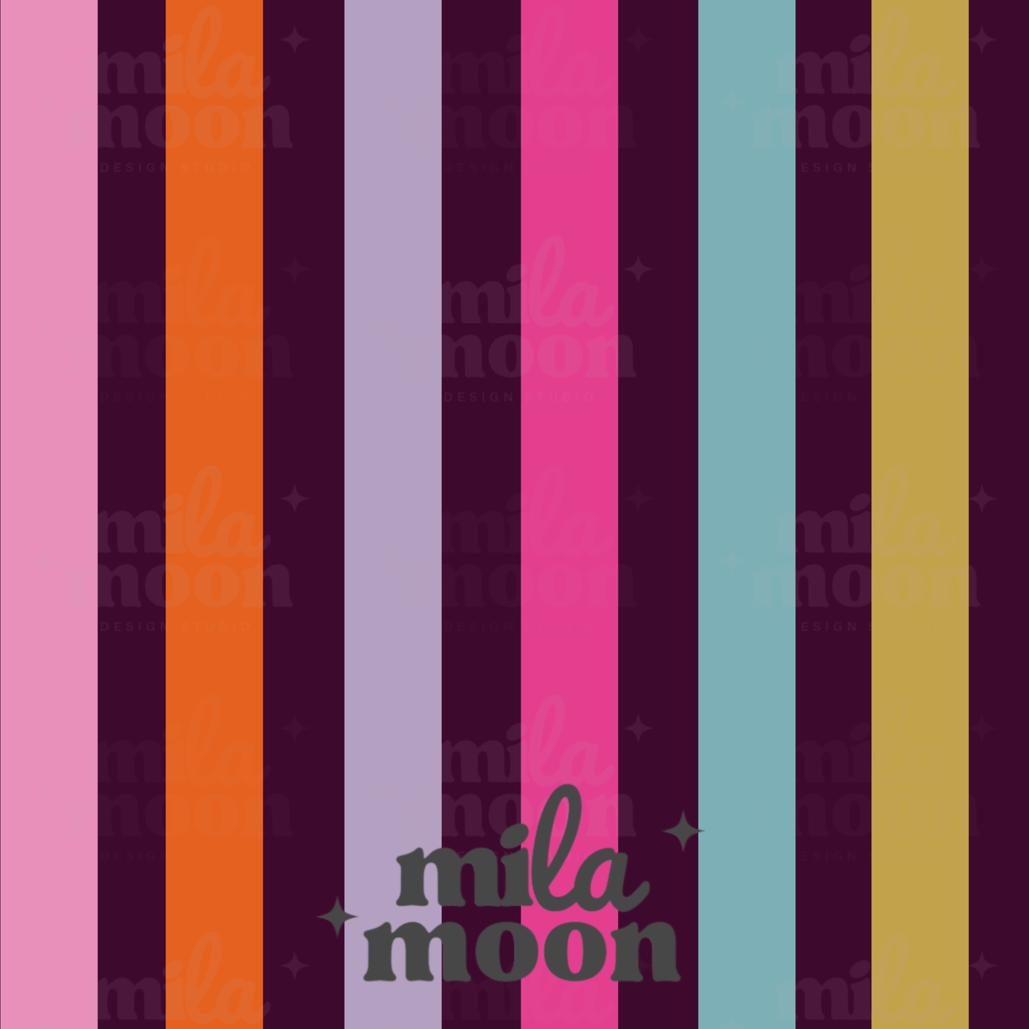 Groovy Floral Stripes