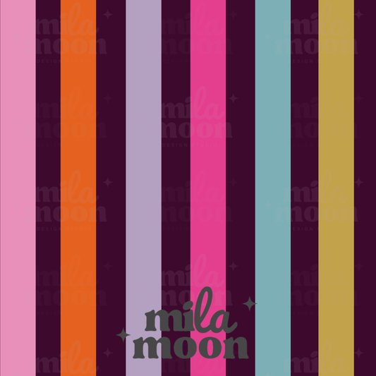 Groovy Floral Stripes