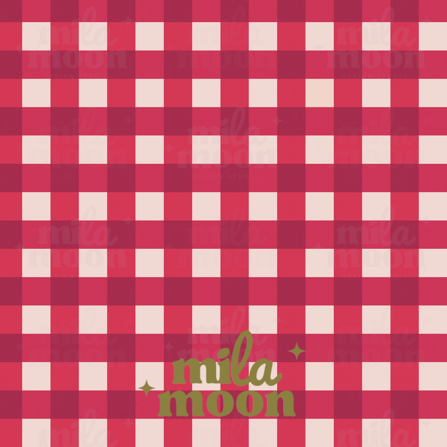 Strawberry Red Gingham