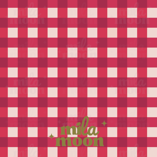Strawberry Red Gingham