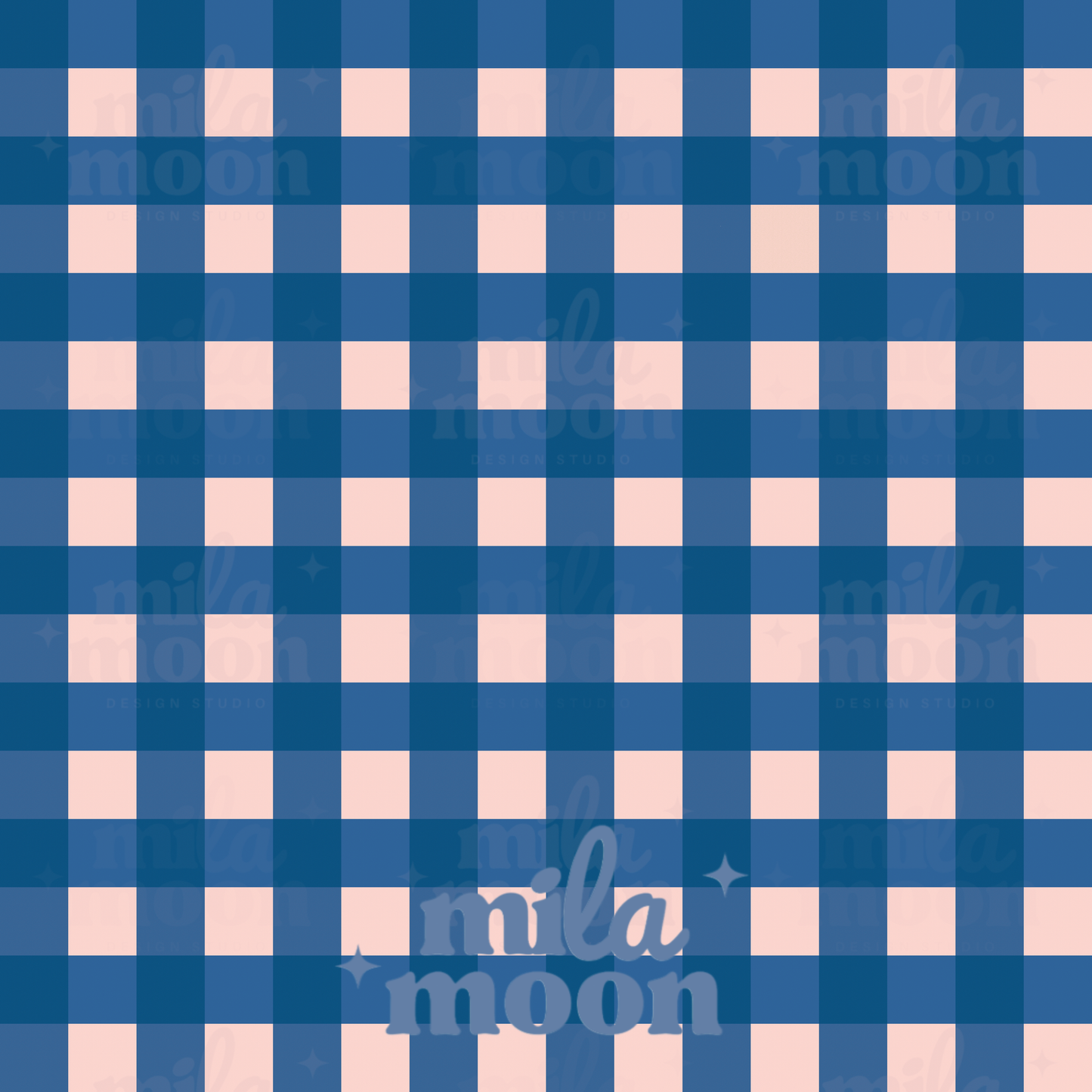 Blueberry Gingham Pink