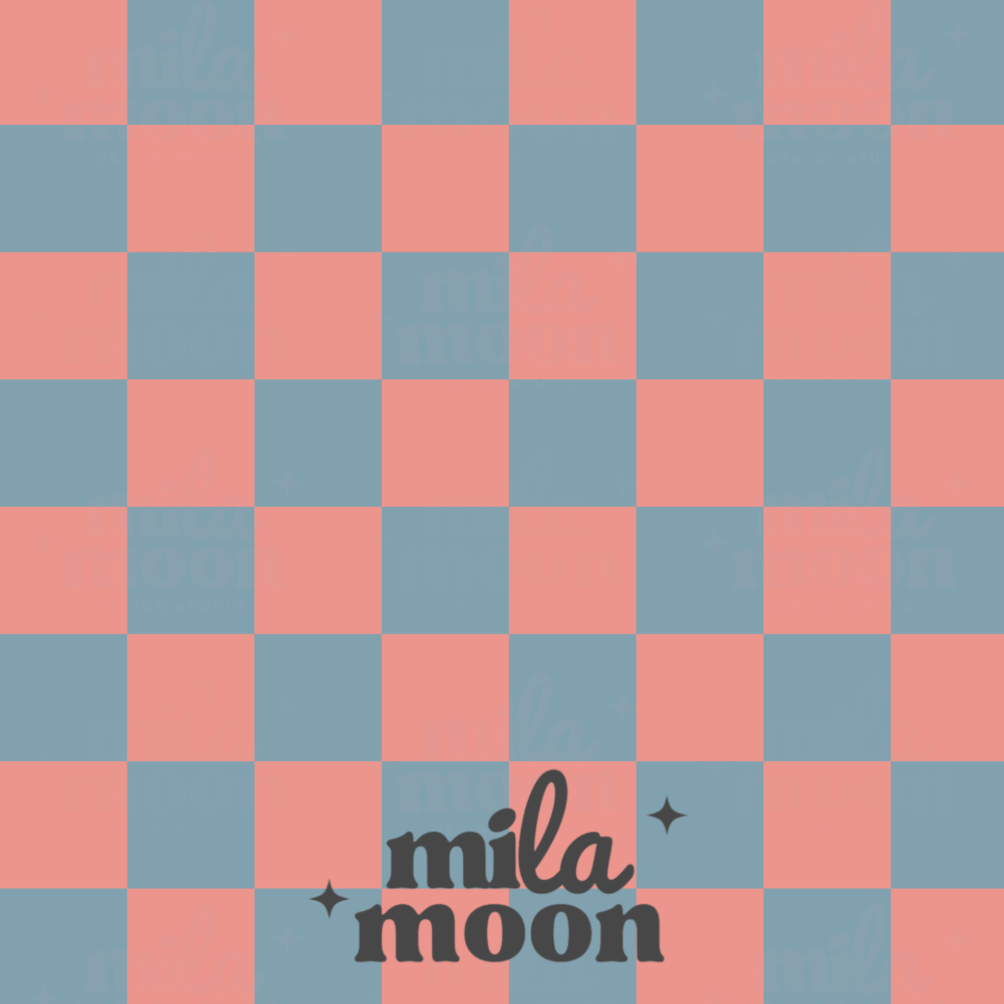 Fall Dopamine Light Blue Checks