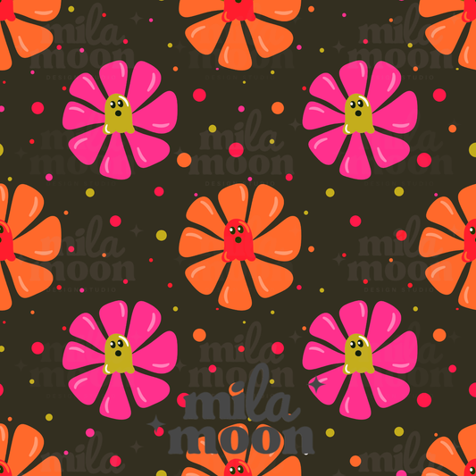 Retro Ghosties Black