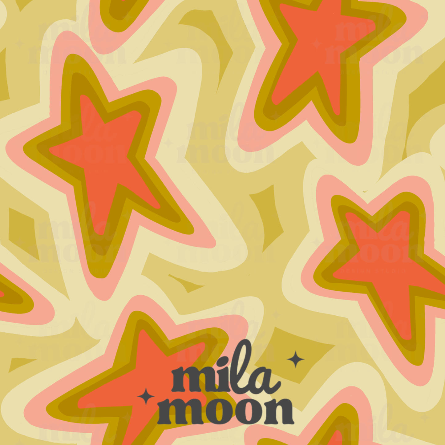 Stars Green/Peach