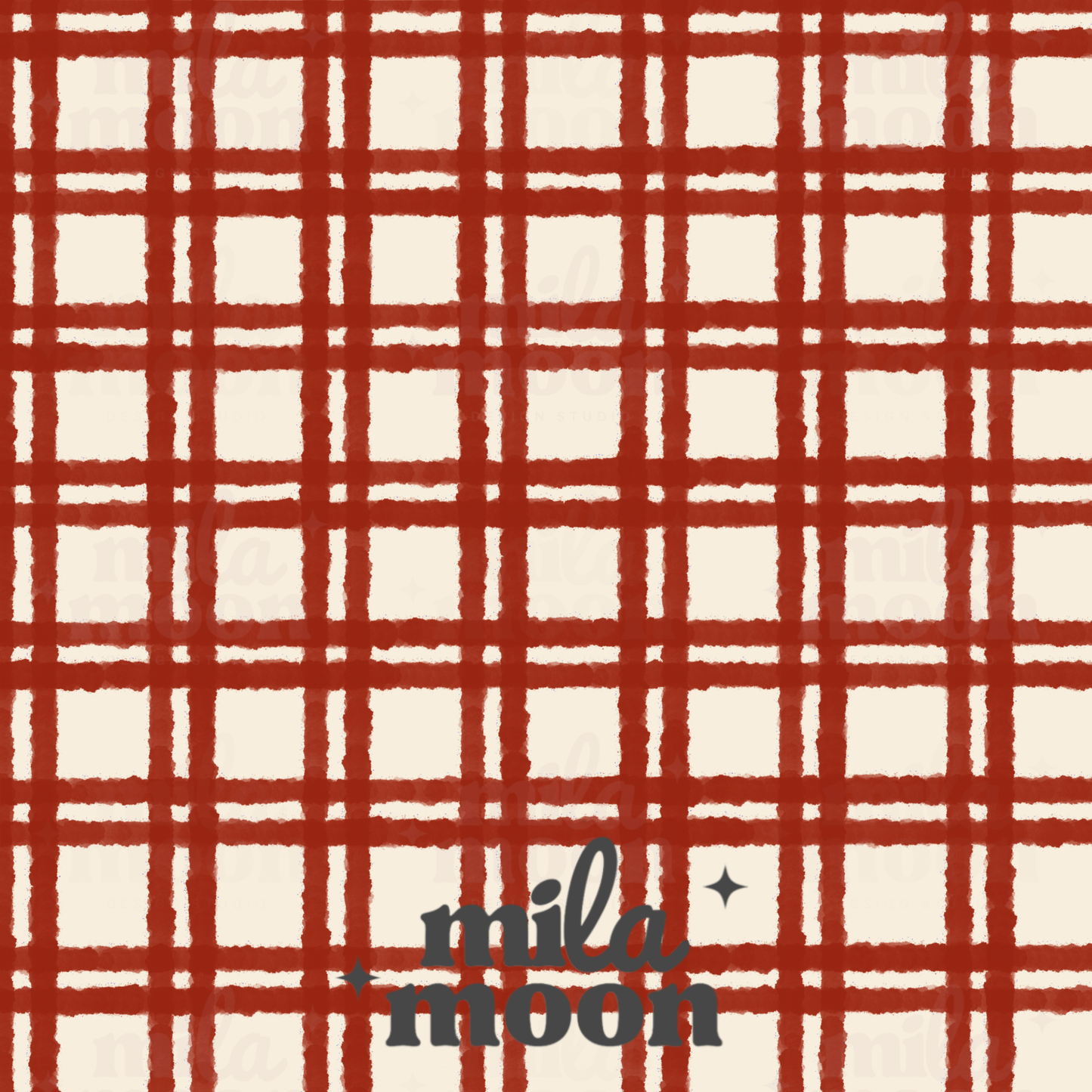 Market Plaid Red