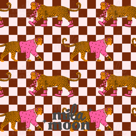 Fall Leopard Checks