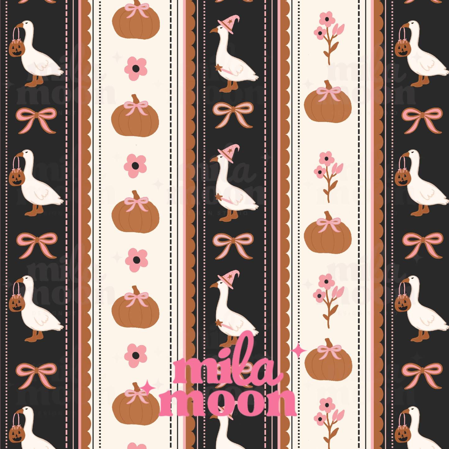 Halloween Goose Stripes