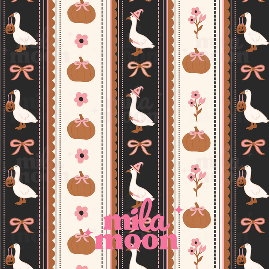 Halloween Goose Stripes
