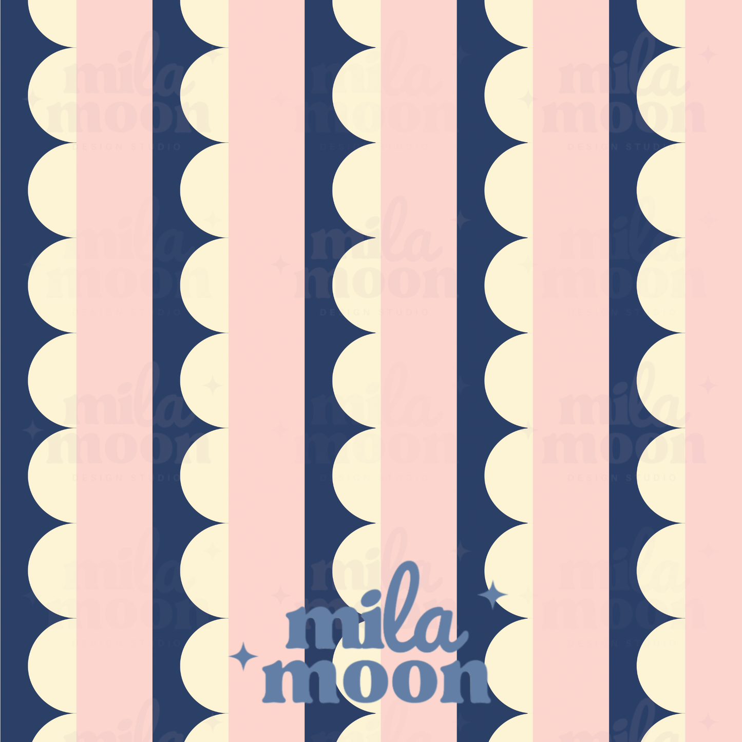 Blueberry Pink Scallop