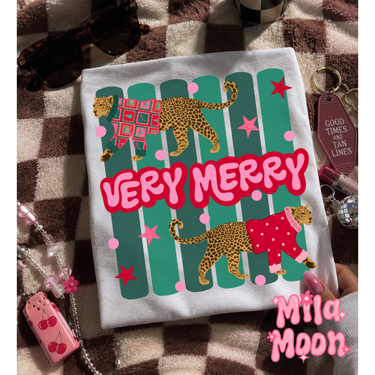Very Merry Cheetah PNG