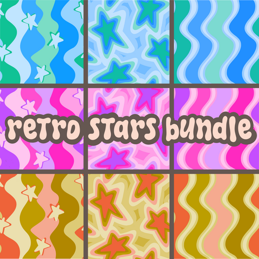 Wavy Stars Bundle of 9