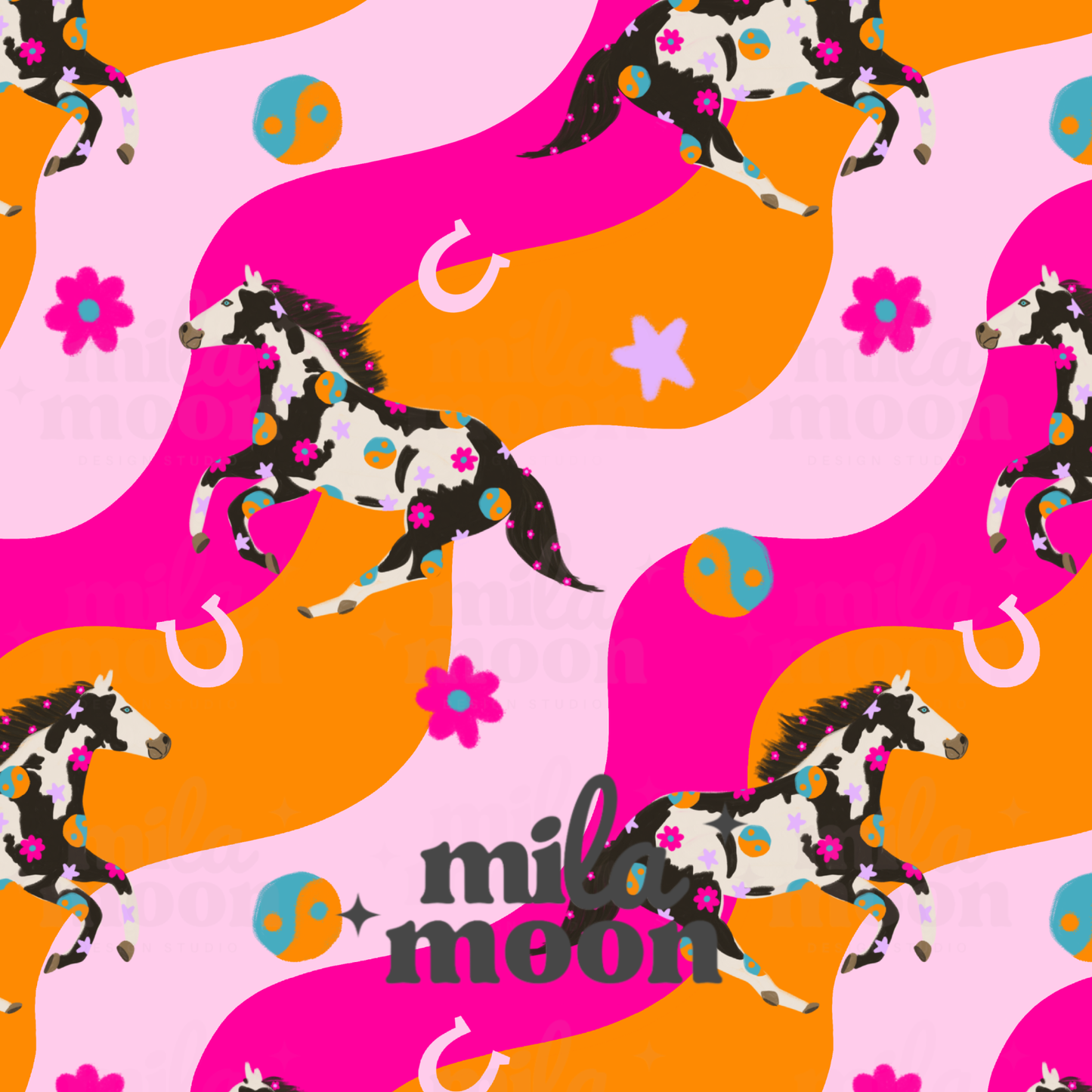 Retro Rodeo Horses