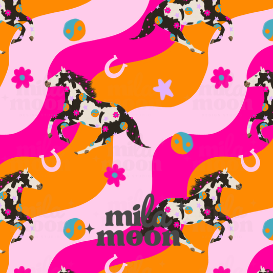 Retro Rodeo Horses