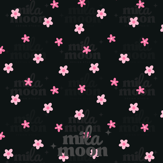 Spooky Cute Black Daisies