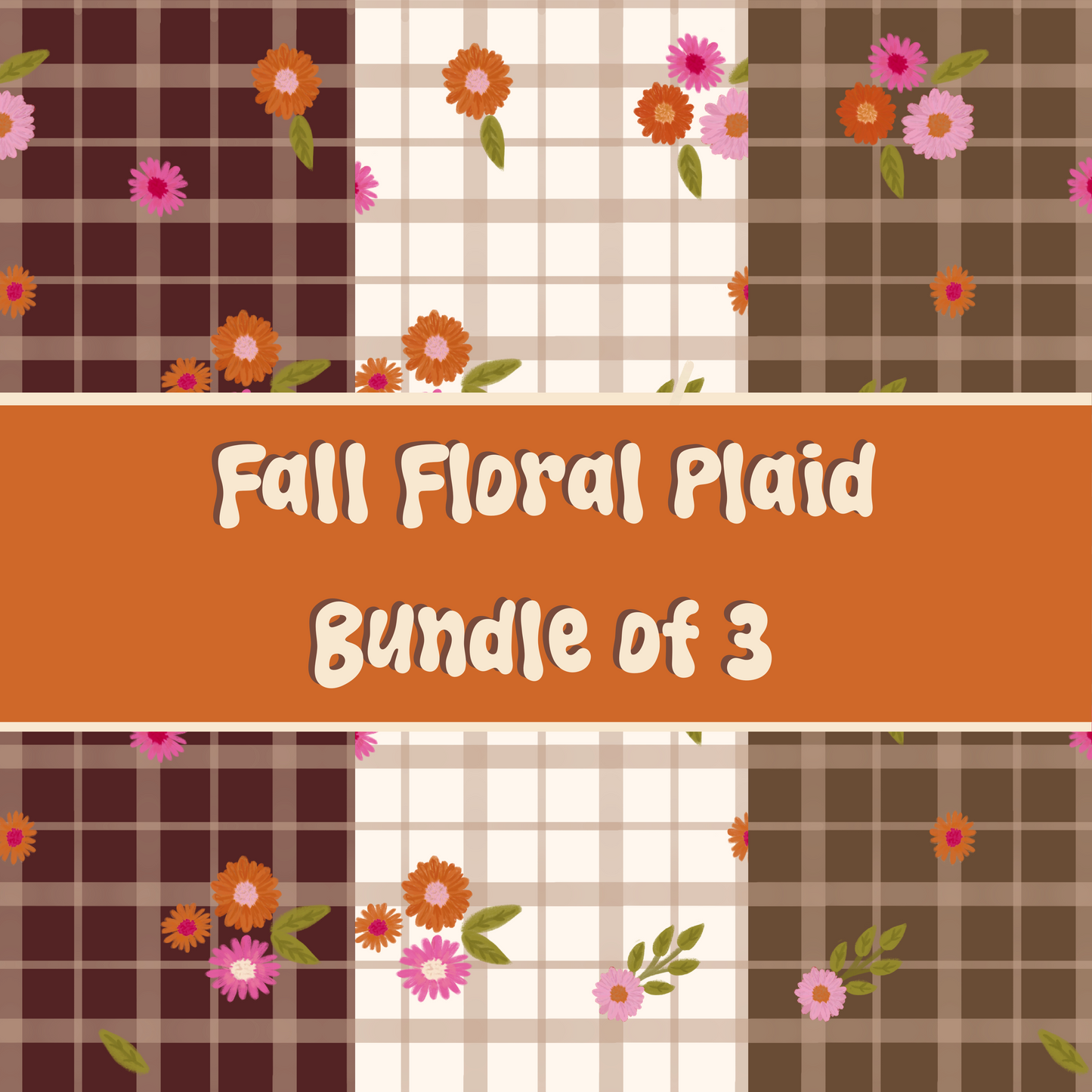 Fall Florla Plaid - Bundle of 3