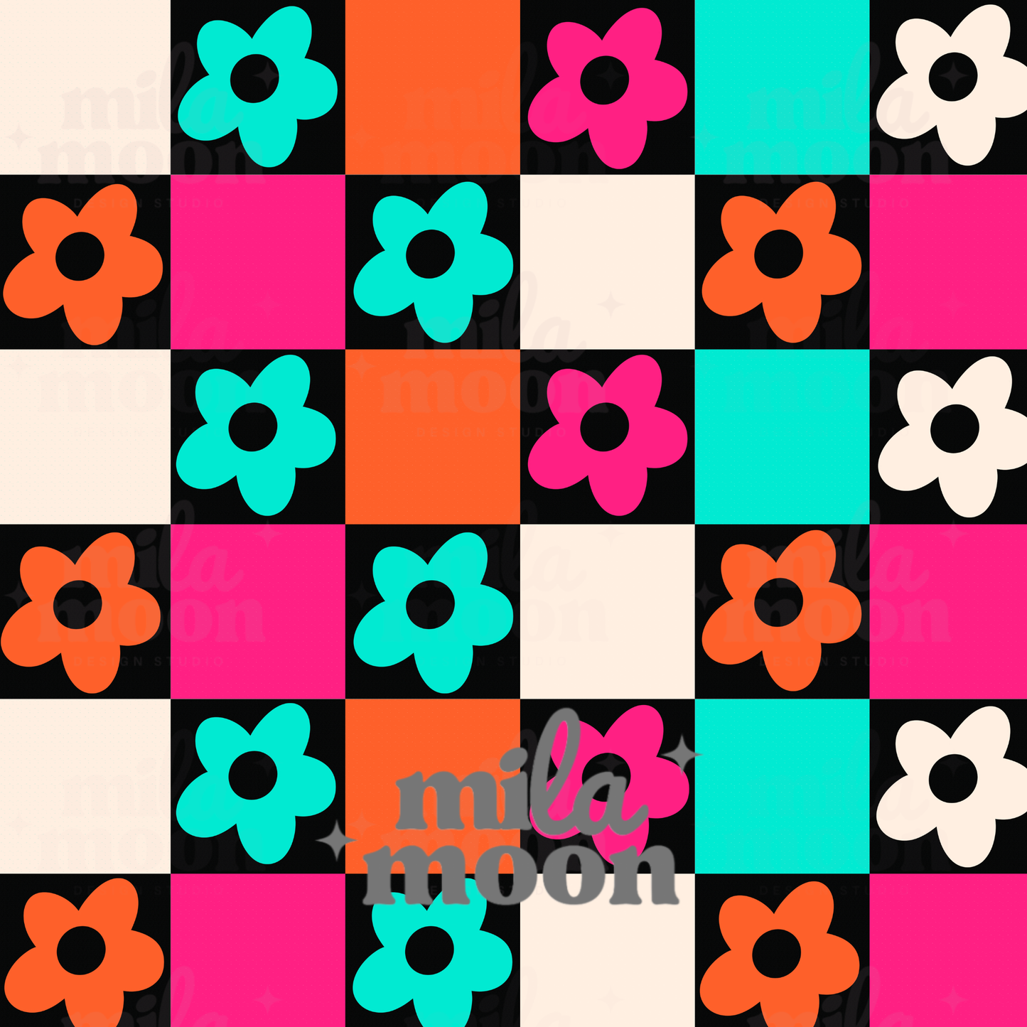 Retro Daisy Checks