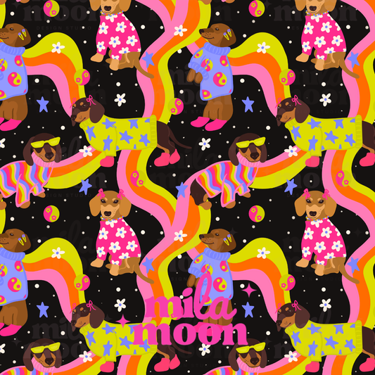 Retro Weenie Dogs