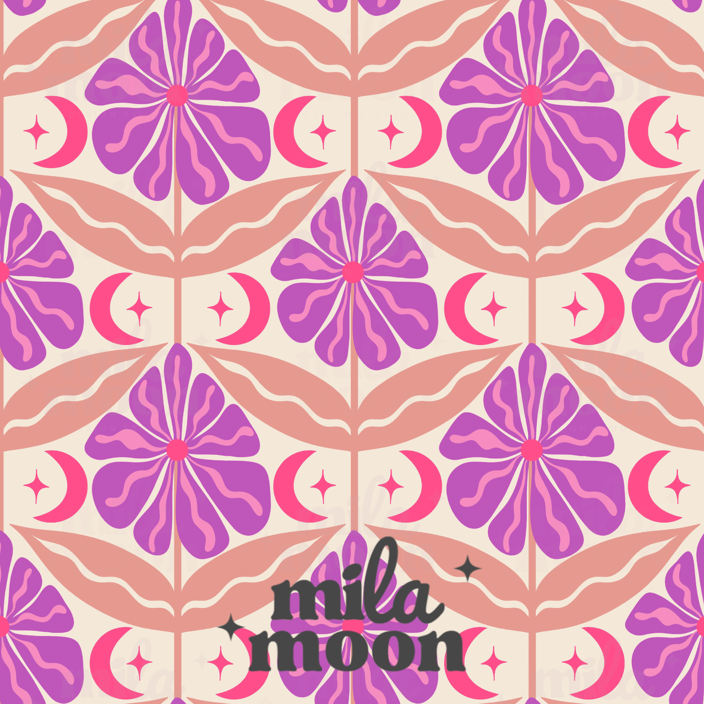 Boho Moon Floral Moon Bundle