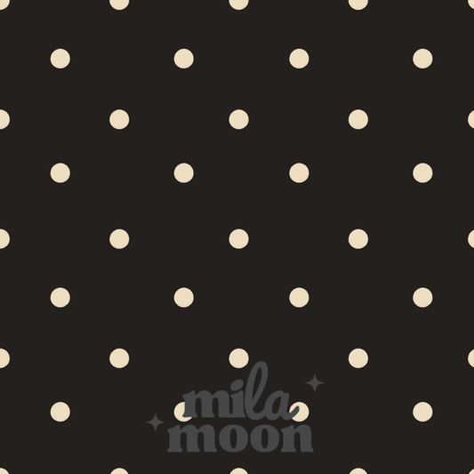 Polkadots Black and Tan