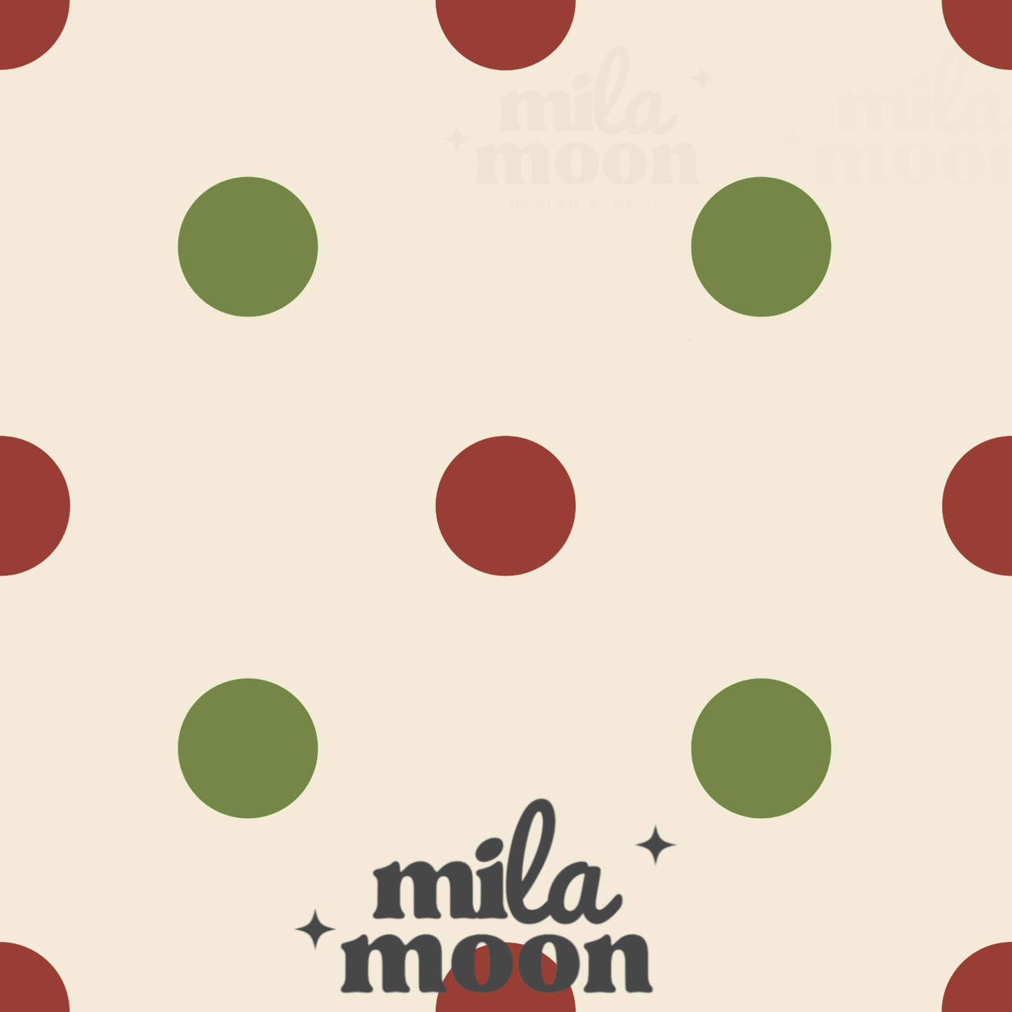 Christmas Polkadots Bundle of 6